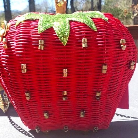 AWESOME New Betsey Johnson Strawberry Kitsch Handbag